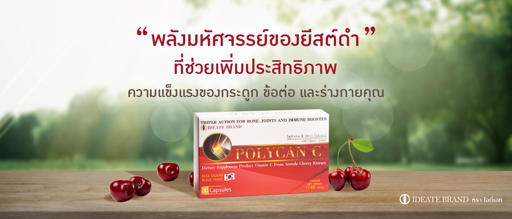 คืนความสดชื่น แข็งแรง เสริมสร้างพละกำลังให้ร่างกายด้วย IDEATE POLYCAN C ( ไอดีเอท โพลีแคน C)